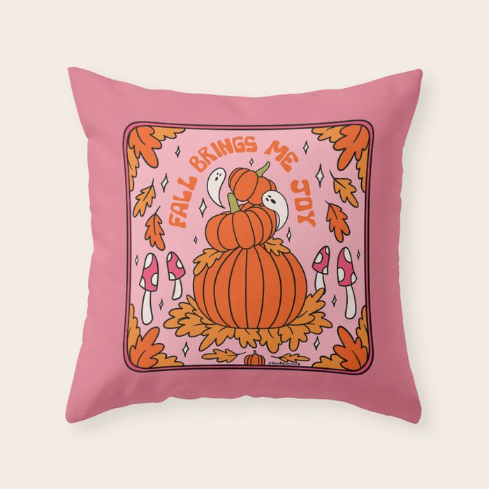 Fall Brings Me Joy Throw Pillow Gallery Image 6