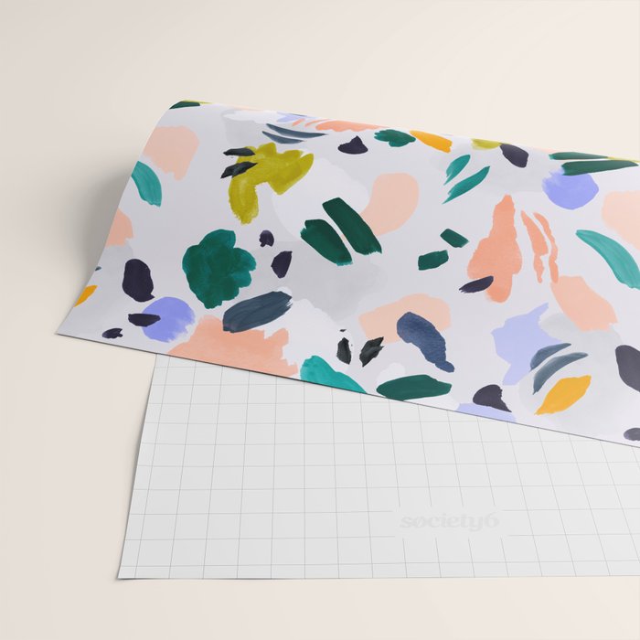 TERRAZZO BRUSHSTROKES Wrapping Paper Gallery Image 2