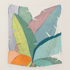 Banana leaves pastel colors Wall Tapestry Gallery Image 4