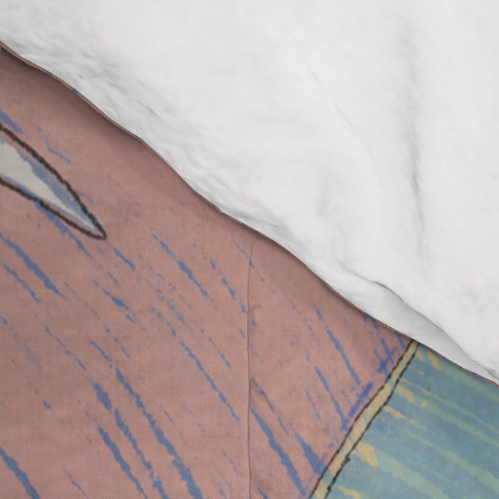 Banana leaves pastel colors Comforter Gallery Image 4