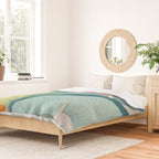 Banana leaves pastel colors Duvet Cover Gallery Image 2