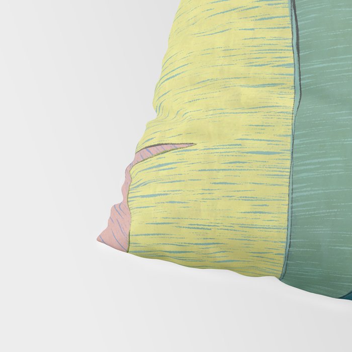 Banana leaves pastel colors Pillow Sham Gallery Image 4