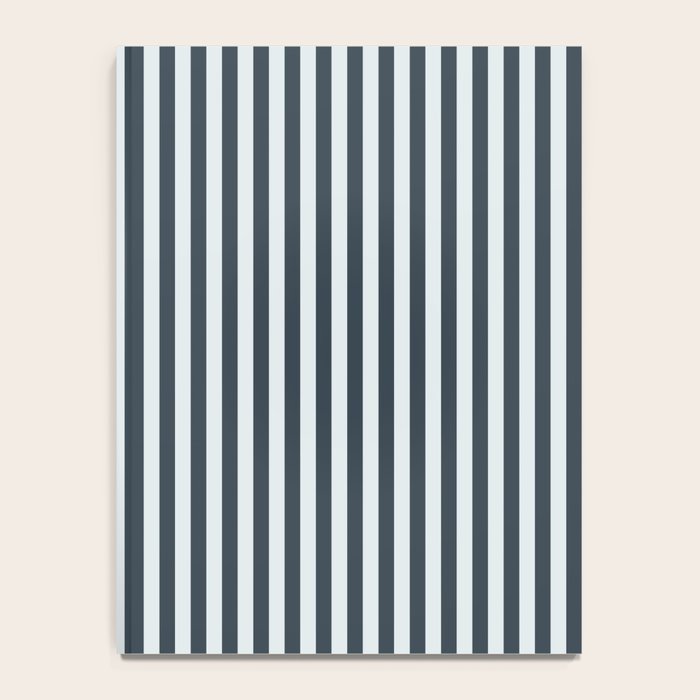 Nautical Deep Blue Stripes - Cozy Heirloom Notebook Gallery Image 4