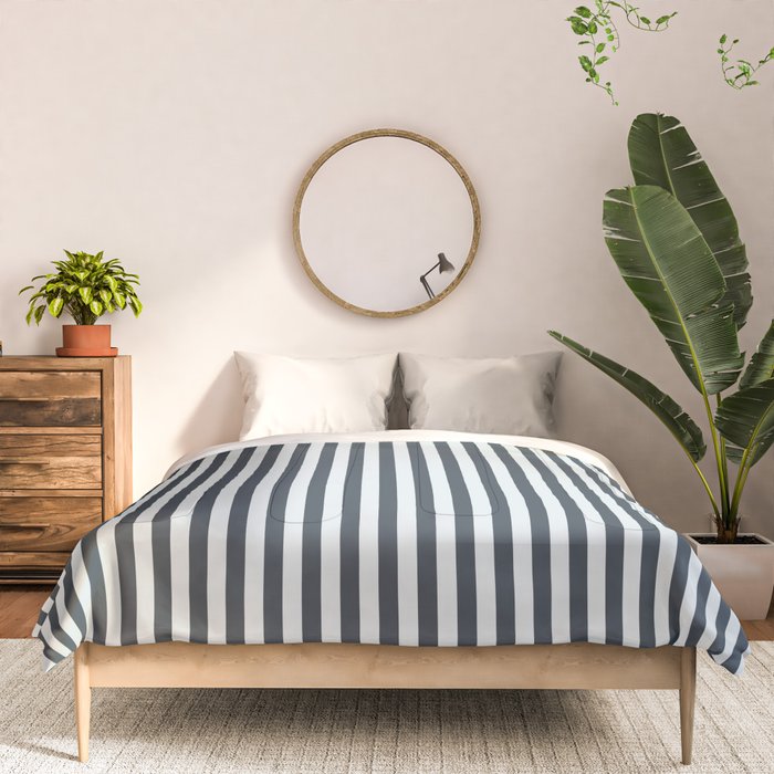 Nautical Deep Blue Stripes - Cozy Heirloom Comforter Gallery Image 3
