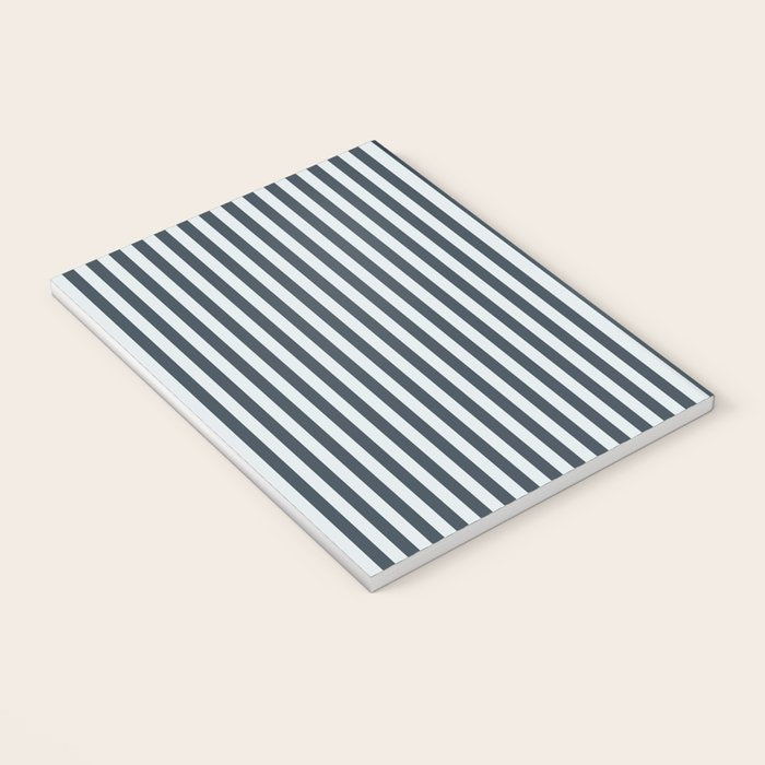 Nautical Deep Blue Stripes - Cozy Heirloom Notebook Gallery Image 3