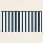 Nautical Deep Blue Stripes - Cozy Heirloom Desk Mat Gallery Image 3