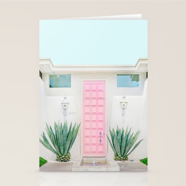 The Pink Door, Palm Springs, California Stationery Card Gallery Image 2