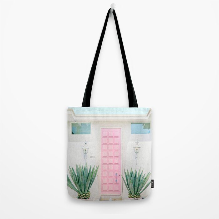 The Pink Door, Palm Springs, California Tote Bag Gallery Image 2