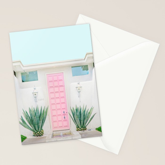 The Pink Door, Palm Springs, California Stationery Card Gallery Image 2