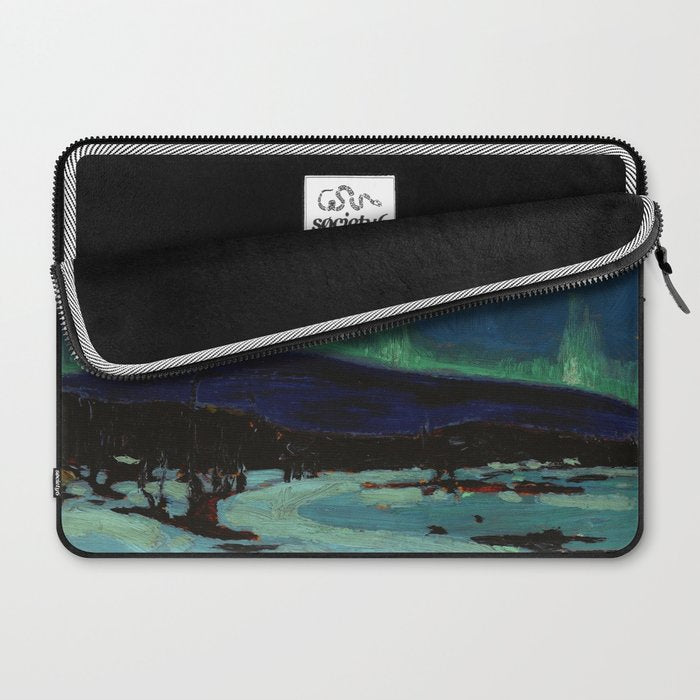 Tom Thomson Northern Lights Canadian Landscape Artist Laptop Sleeve Gallery Image 2