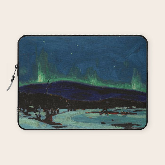 Tom Thomson Northern Lights Canadian Landscape Artist Laptop Sleeve Gallery Image 1