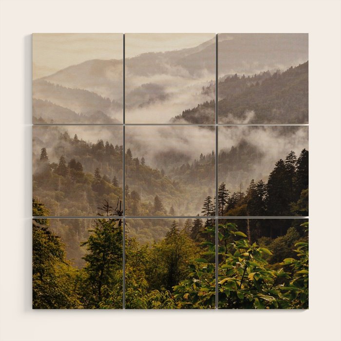 Great Smoky Mountains  Wood Wall Art Gallery Image 1