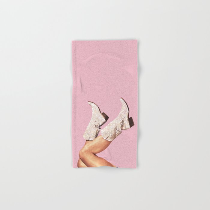 These Boots - Glitter Pink Landscape Bath Towel Gallery Image 1