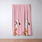 These Boots - Glitter Pink Landscape Window Curtain Gallery Image 3
