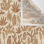 Cactus Desert - gold and copper Wall Tapestry Gallery Image 3