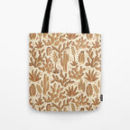 Cactus Desert - gold and copper Tote Bag Gallery Image 1