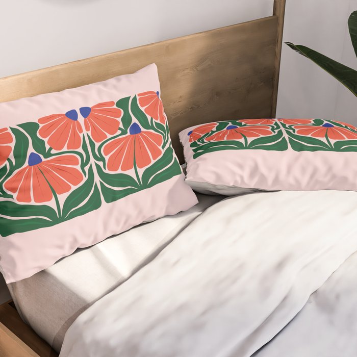 Carmine Lily Pillow Sham Gallery Image 2