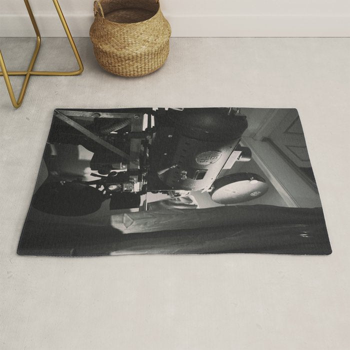 Vintage Movie Camera Rug Gallery Image 1