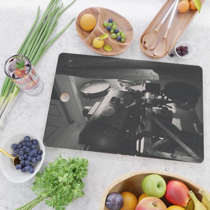 Vintage Movie Camera Cutting Board Gallery Image 2