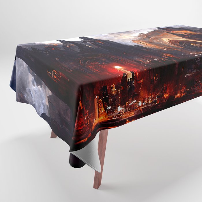 Lucifer Palace in Hell Tablecloth Gallery Image 1