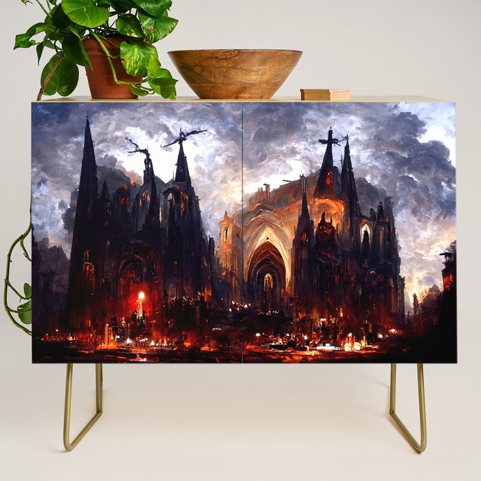 Lucifer Palace in Hell Credenza Gallery Image 1