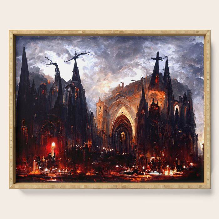Lucifer Palace in Hell Serving Tray Gallery Image 1