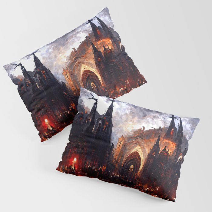 Lucifer Palace in Hell Pillow Sham Gallery Image 1