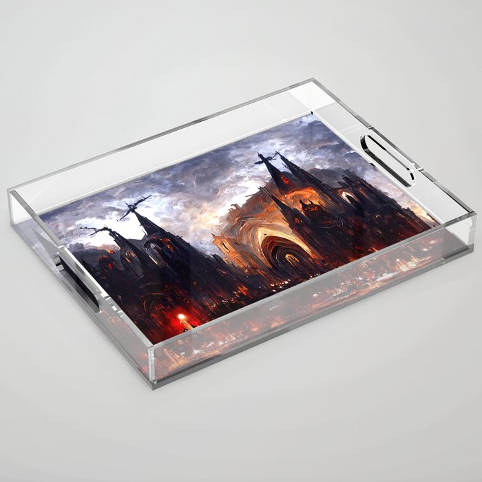 Lucifer Palace in Hell Acrylic Tray Gallery Image 1