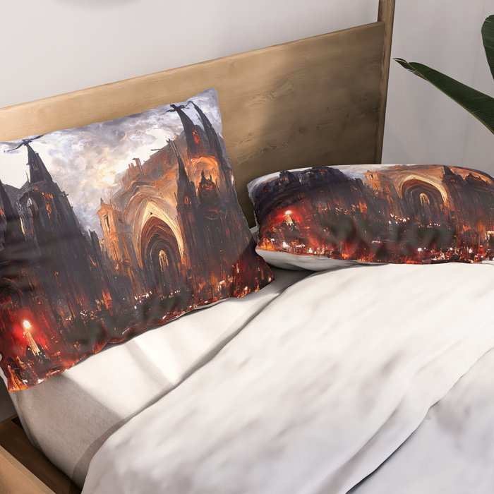 Lucifer Palace in Hell Pillow Sham Gallery Image 2