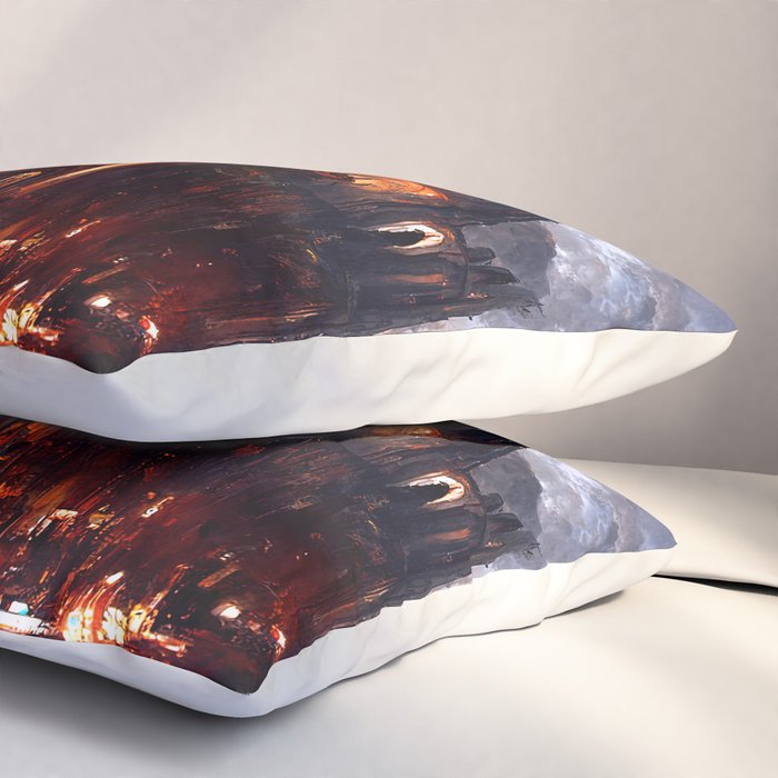 Lucifer Palace in Hell Pillow Sham Gallery Image 3