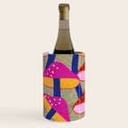 Red and Pink Mushroom print - Amsterdam Market Wine Chiller Gallery Image 2