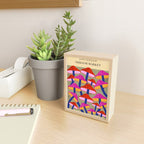 Red and Pink Mushroom print - Amsterdam Market Mini Art Print Gallery Image 2