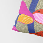 Red and Pink Mushroom print - Amsterdam Market Pillow Sham Gallery Image 4
