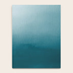 Tropical Dark Teal Inspired by Sherwin Williams 2020 Trending Color Oceanside SW6496 Watercolor Ombre Gradient Blend Abstract Art Notebook Gallery Image 4