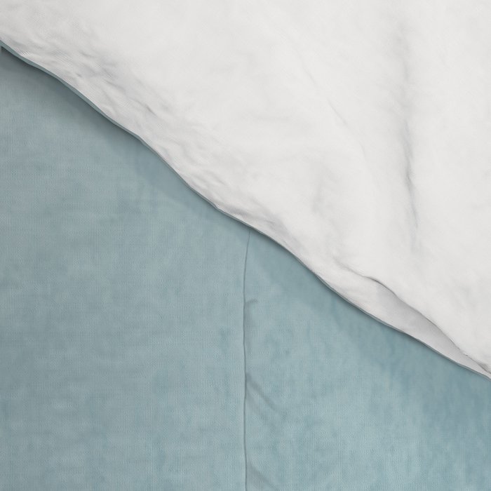 Tropical Dark Teal Inspired by Sherwin Williams 2020 Trending Color Oceanside SW6496 Watercolor Ombre Gradient Blend Abstract Art Comforter Gallery Image 4