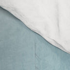 Tropical Dark Teal Inspired by Sherwin Williams 2020 Trending Color Oceanside SW6496 Watercolor Ombre Gradient Blend Abstract Art Comforter Gallery Image 4