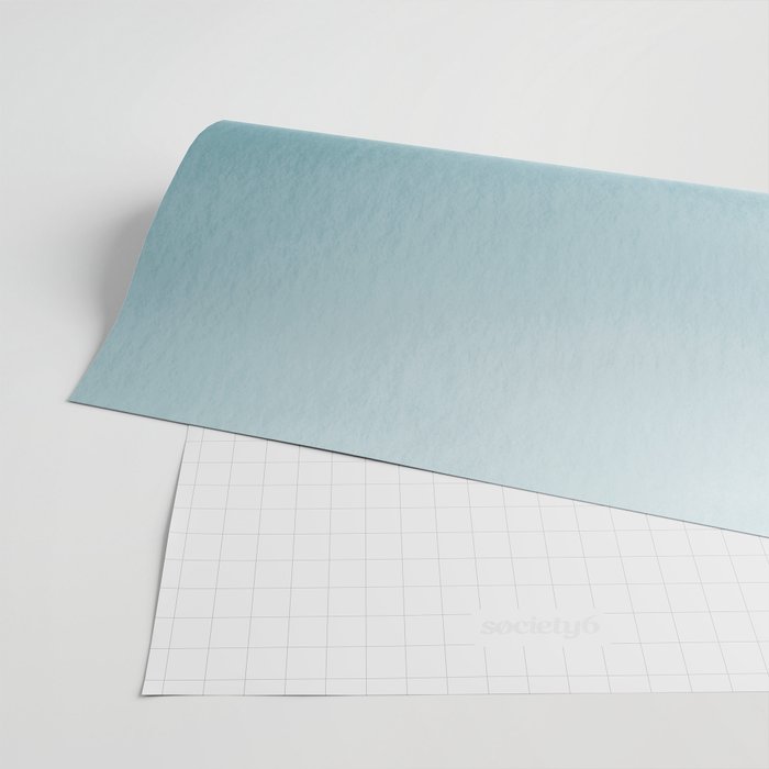 Tropical Dark Teal Inspired by Sherwin Williams 2020 Trending Color Oceanside SW6496 Watercolor Ombre Gradient Blend Abstract Art Wrapping Paper Gallery Image 2