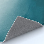 Tropical Dark Teal Inspired by Sherwin Williams 2020 Trending Color Oceanside SW6496 Watercolor Ombre Gradient Blend Abstract Art Rug Gallery Image 4