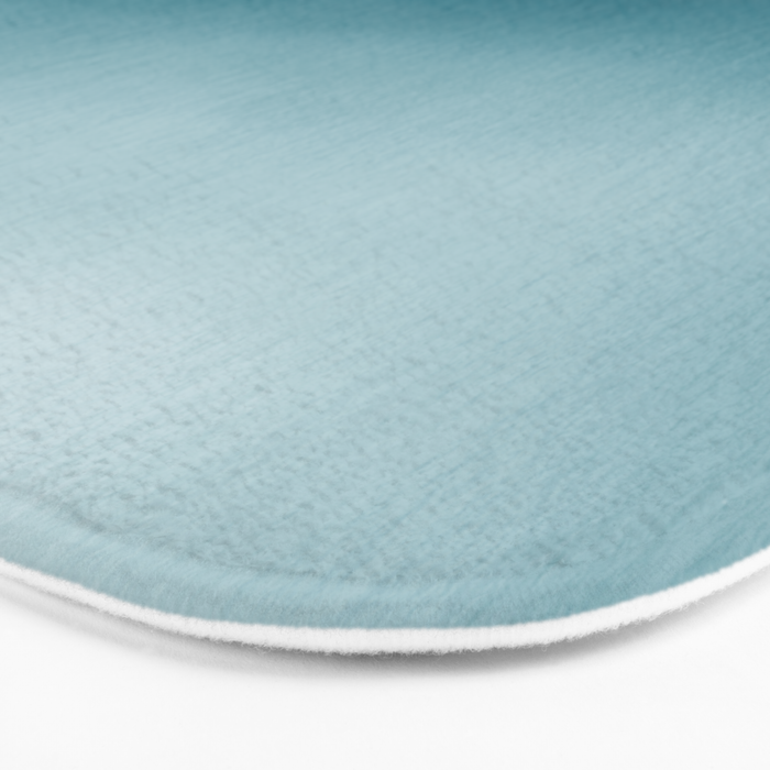 Tropical Dark Teal Inspired by Sherwin Williams 2020 Trending Color Oceanside SW6496 Watercolor Ombre Gradient Blend Abstract Art Bath Mat Gallery Image 3