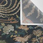 Antique 17th Century Phoenixes Chinese Qing Dynasty Tapestry Wall Tapestry Gallery Image 3
