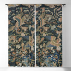 Antique 17th Century Phoenixes Chinese Qing Dynasty Tapestry Window Curtain Gallery Image 5
