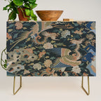 Antique 17th Century Phoenixes Chinese Qing Dynasty Tapestry Credenza Gallery Image 1