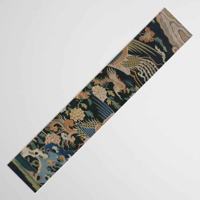 Antique 17th Century Phoenixes Chinese Qing Dynasty Tapestry Table Runner Gallery Image 3