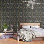 Antique 17th Century Phoenixes Chinese Qing Dynasty Tapestry Wallpaper Gallery Image 3