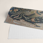 Antique 17th Century Phoenixes Chinese Qing Dynasty Tapestry Wrapping Paper Gallery Image 2