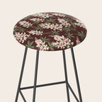 Bluebonnet Floral Brown Peach Multi Stool Gallery Image 2