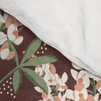 Bluebonnet Floral Brown Peach Multi Comforter Gallery Image 4