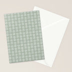 block print floral - sage Stationery Card Gallery Image 2
