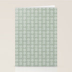 block print floral - sage Stationery Card Gallery Image 2