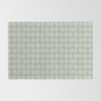block print floral - sage Rug Gallery Image 2